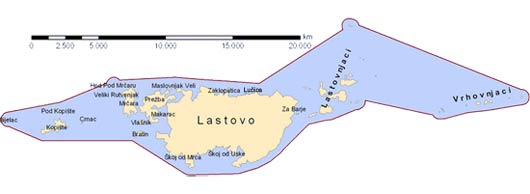 The Nature Park  Lastovo Islands. Source: State Institute for Nature Protection. 